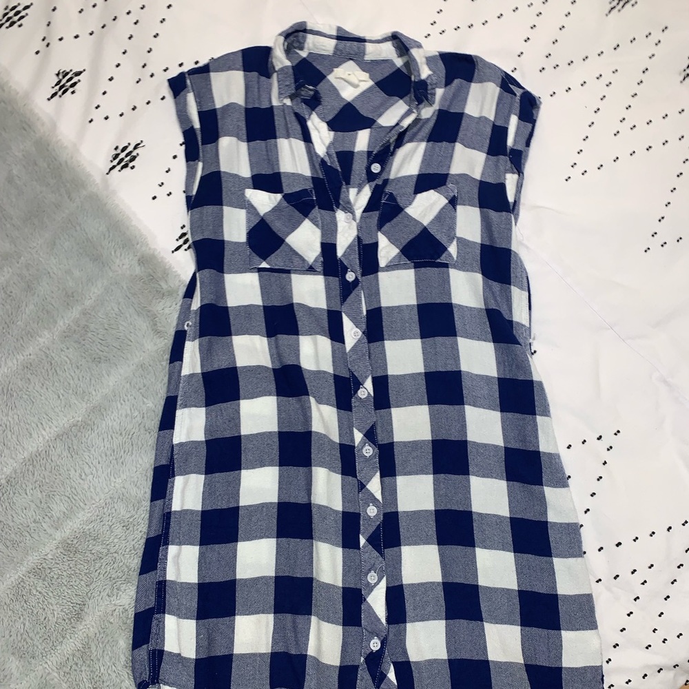 Plaid T-Shirt Dress